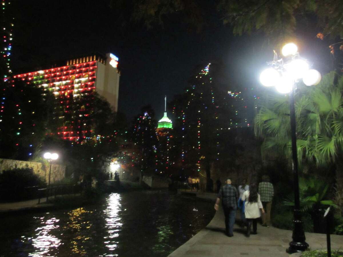 Behold, the San Antonio River Walk Christmas lights