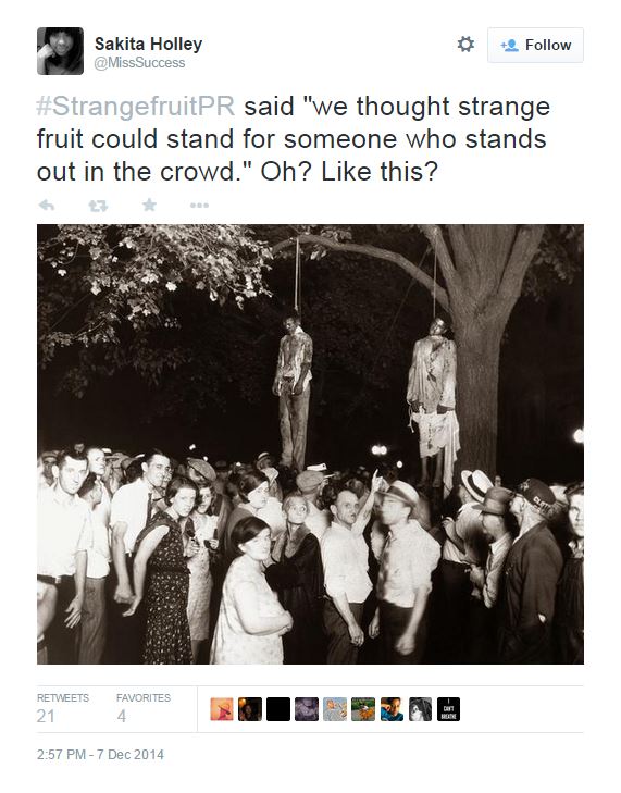 strange fruit lynching