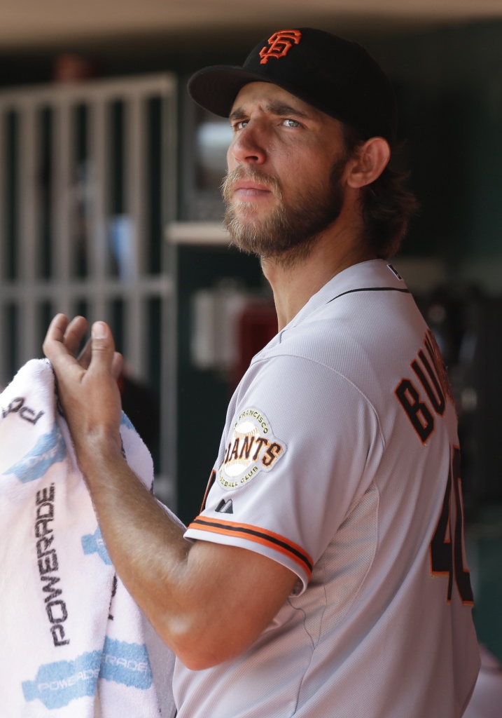 Team Issued #40 Madison Bumgarner Red Jersey