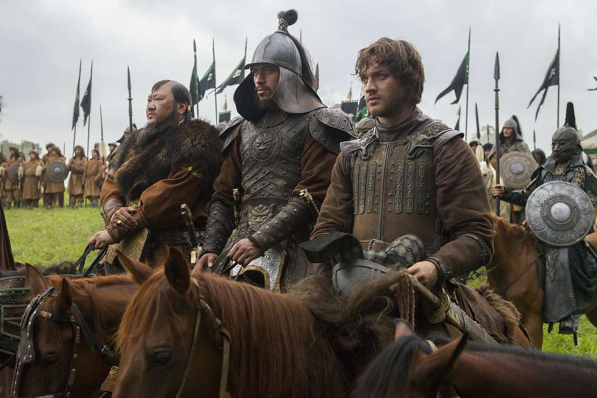 (L-R) Benedict Wong, Uli Latukefu and Lorenzo Richelmy in a scene from Netflix's "Marco Polo." (L-R) Benedict Wong, Uli Latukefu and Lorenzo Richelmy in a scene from Netflix's "Marco Polo." Photo Credit: Phil Bray for Netflix. EP8