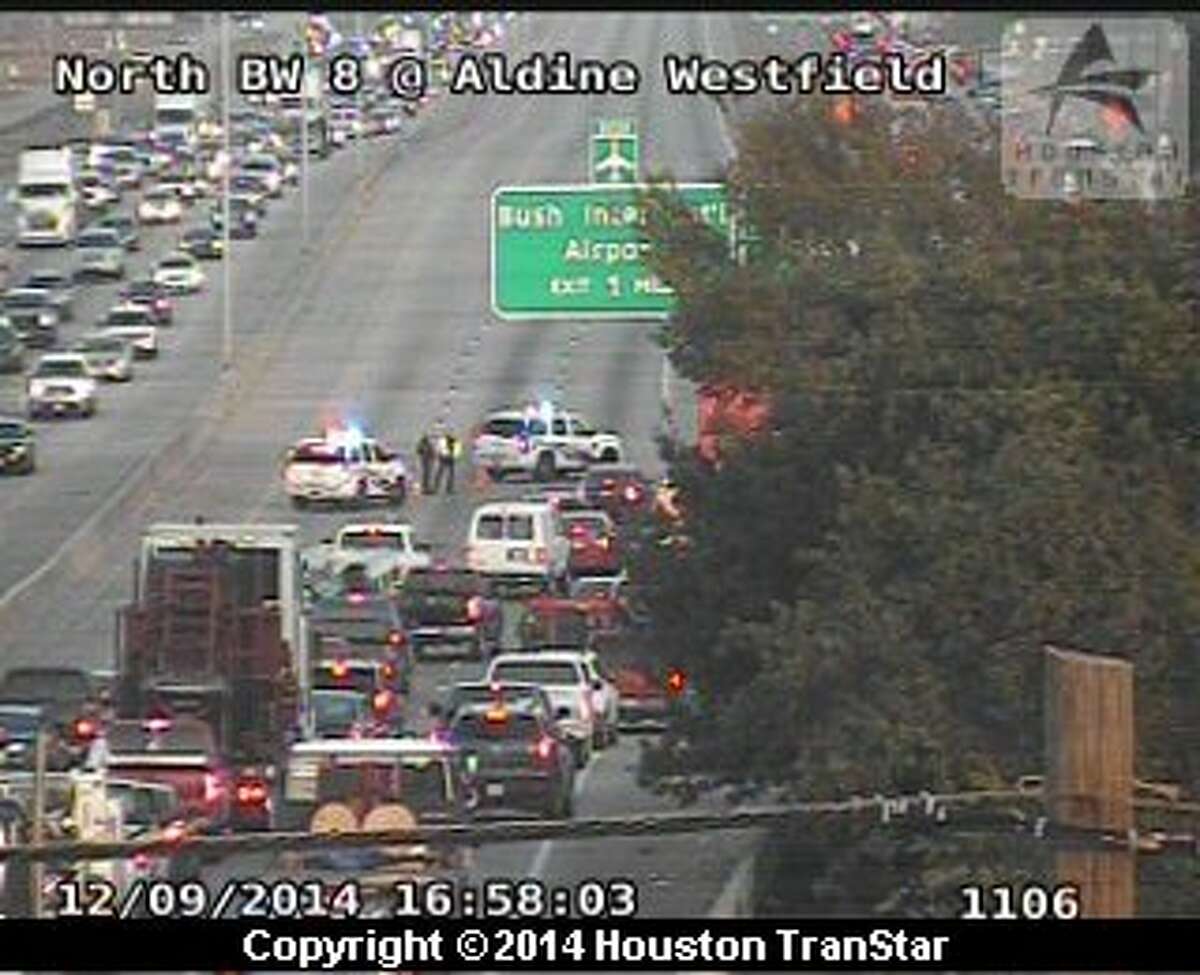 Woman died in rollover crash on North Sam Houston Tollway