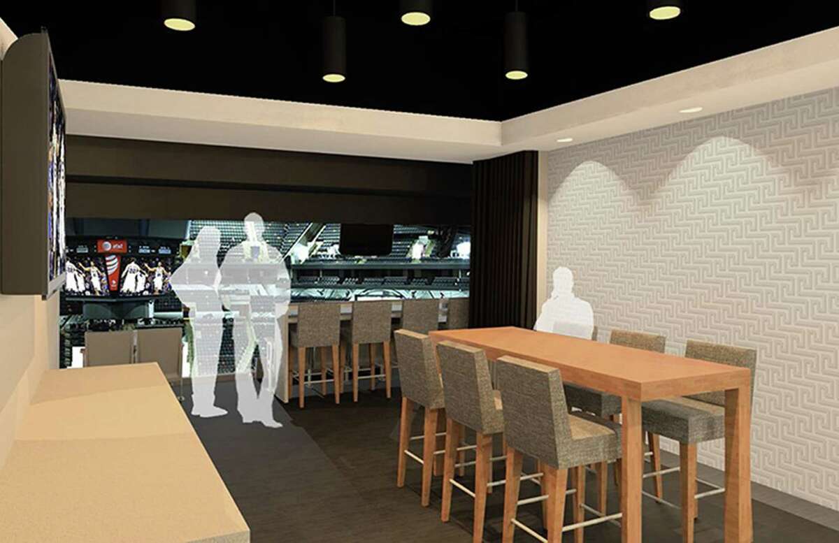A rendering of proposed changes to the terrace level of the AT&T center, part of a $101.5 million renovation pacakge