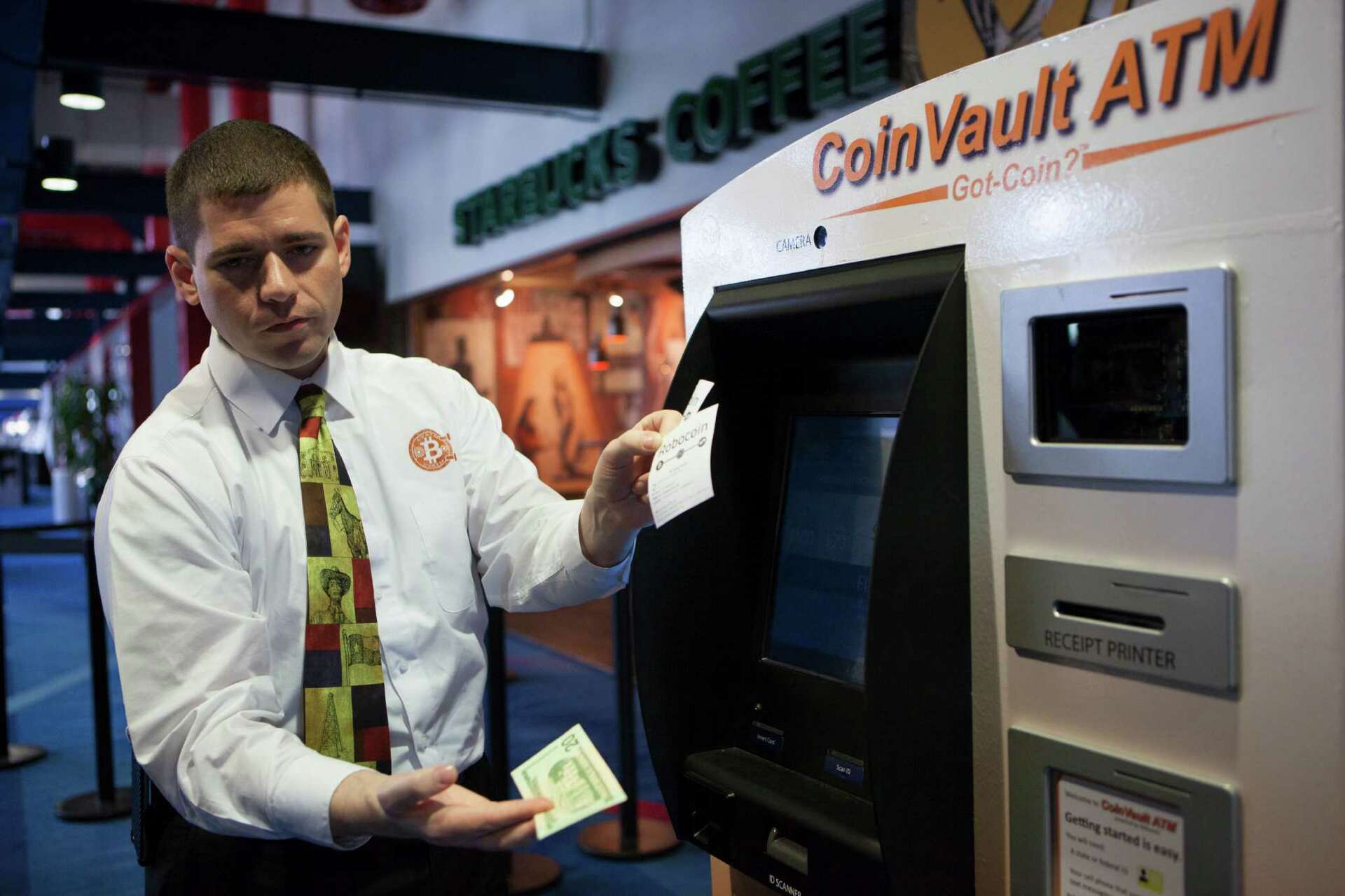 Convention center gains an amenity: a bitcoin ATM