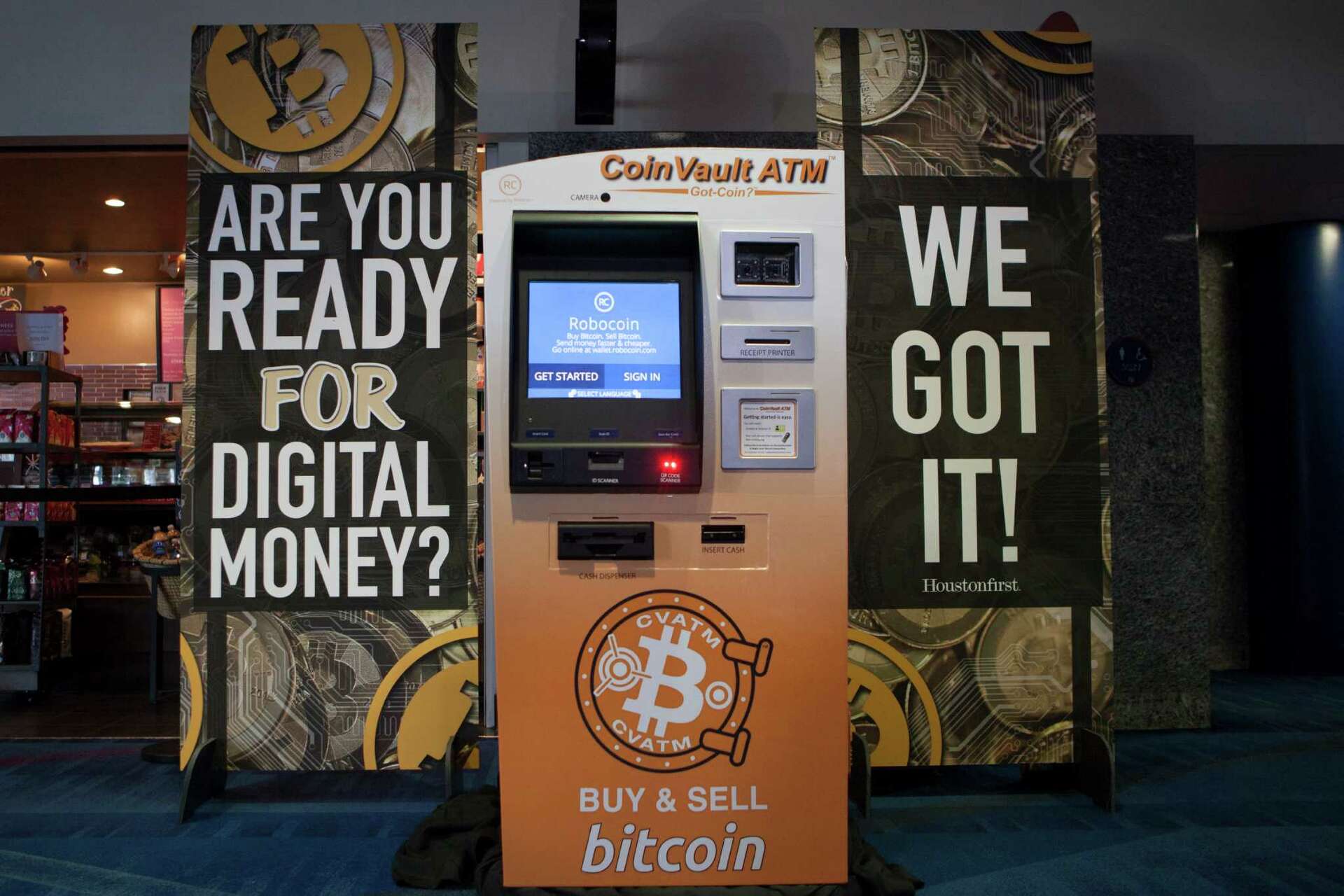 Convention center gains an amenity: a bitcoin ATM