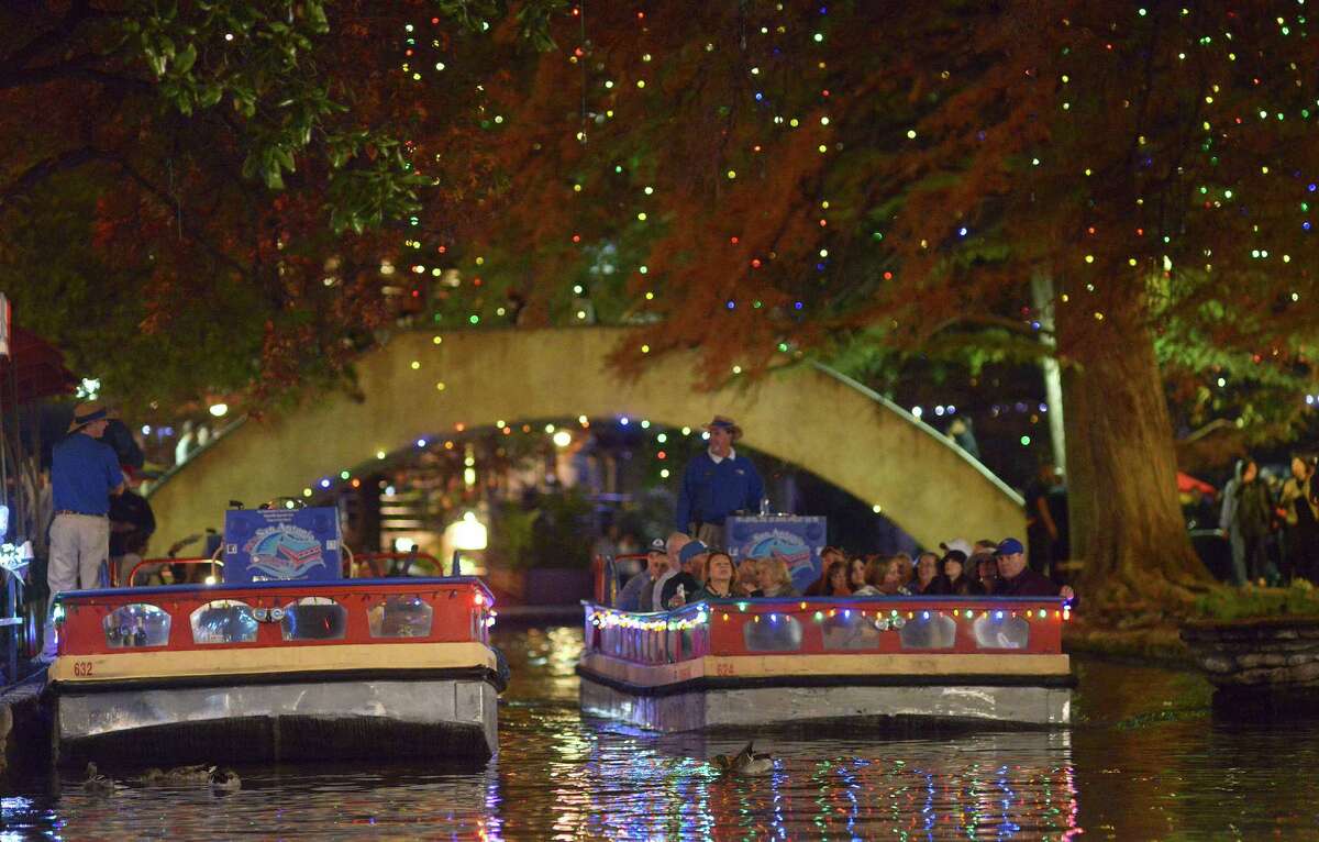 Behold, the San Antonio River Walk Christmas lights