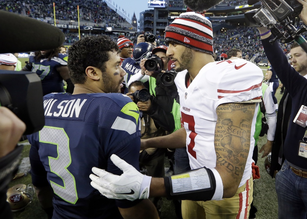 Russell Wilson: 'Talented' Kaepernick could play for Seahawks now