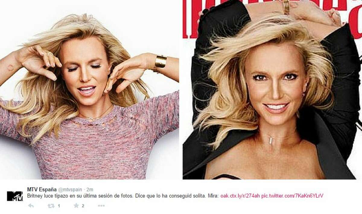 2014 Britney Spears - Britney Spears looks unrecognizable on Women's Health cover