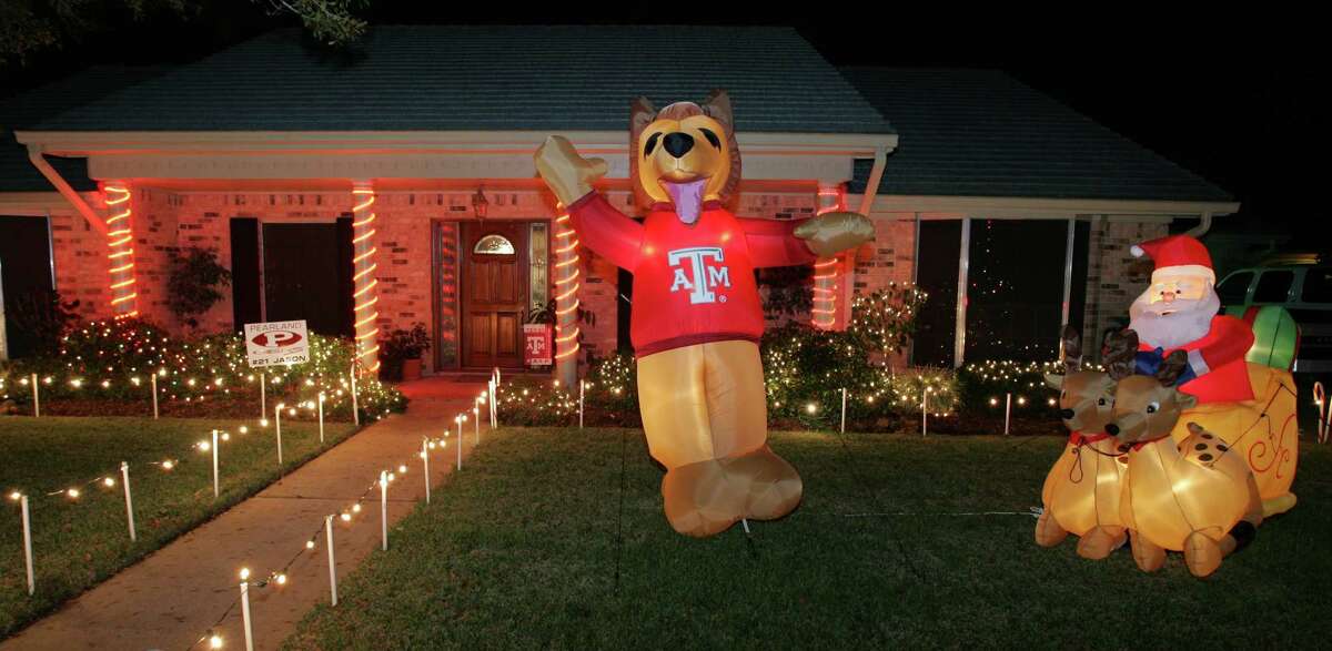 Christmas lights in Texas are bigger naturally