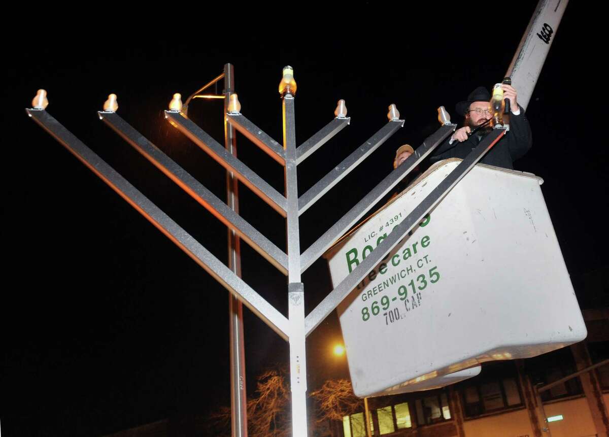 Chabad of Greenwich Menorah lighting ceremony