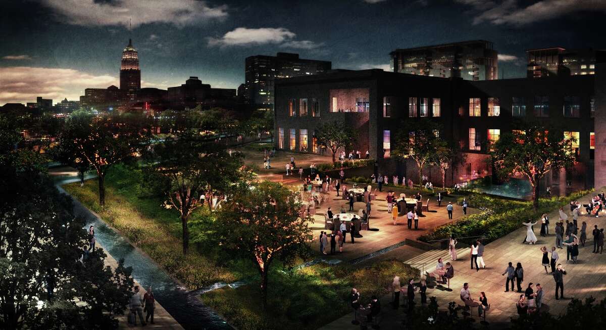 Investment in HemisFair can help define the city of San Antonio. This rendering shows concepts for the civic park at HemisFair Park, the largest segment of the overall redesign. Spanning 15 acres, the civic park faces South Alamo and Market streets.