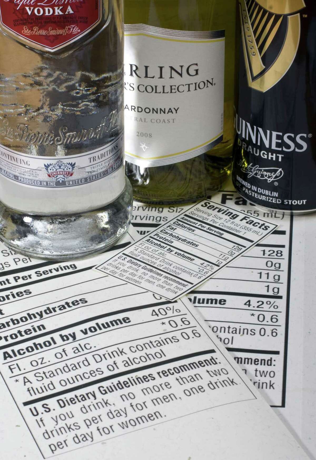 Menus to list calorie count for alcoholic drinks