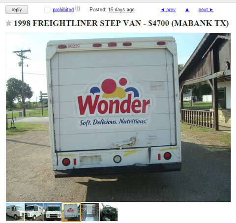 A retro Twinkie truck is up for sale on San Antonio's Craigslist
