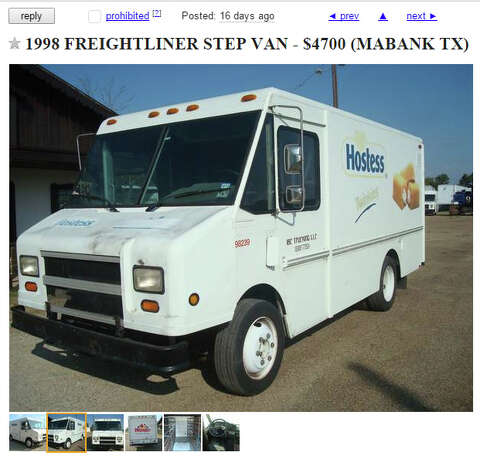 A Retro Twinkie Truck Is Up For Sale On San Antonios