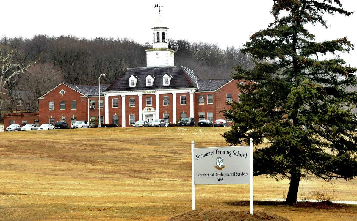 The main building of Southbury Training School is shown here.