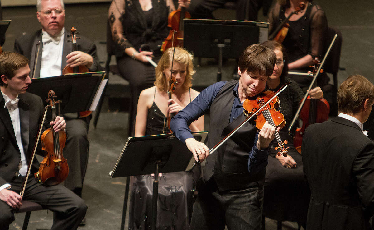 Violinist Joshua Bell performs at the San Antonio Symphony's 75th Anniversary Concert, Saturday, June 14, 2014, at the Majestic Theatre.