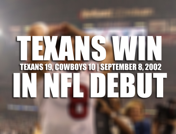 Texans Rewind: Beating Dallas in franchise opener