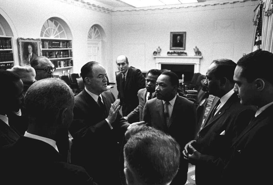 Martin Luther King Jr. With Lyndon B. Johnson - San Antonio Express-News