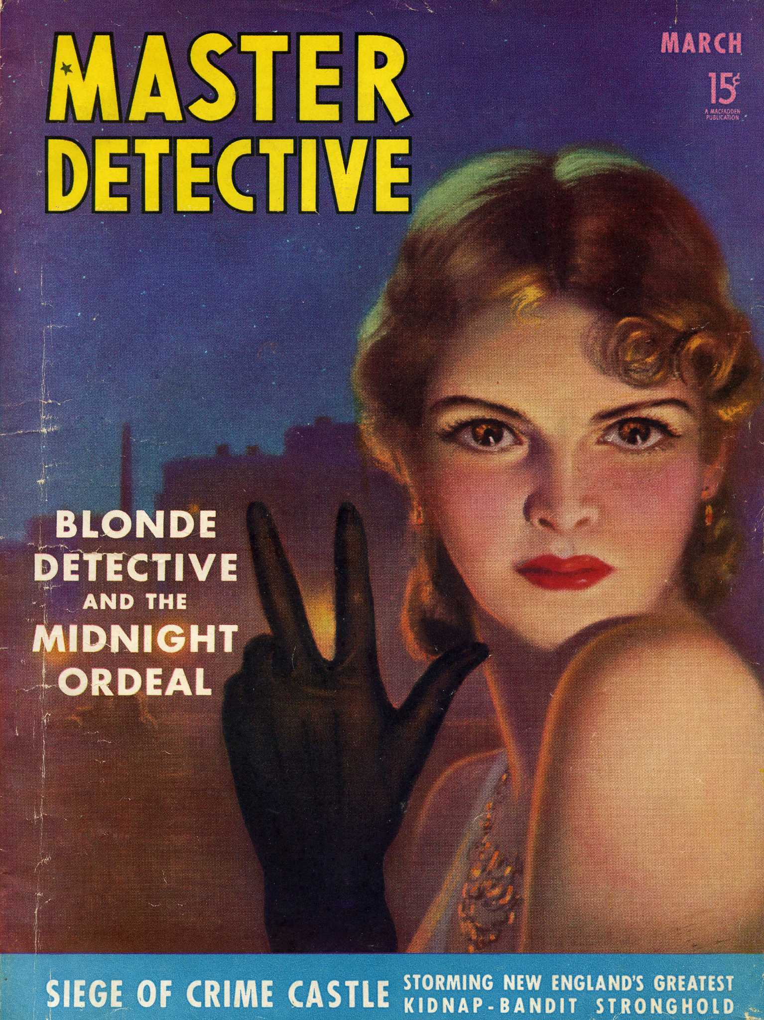 Detective magazines from the 1930s and 1940s.