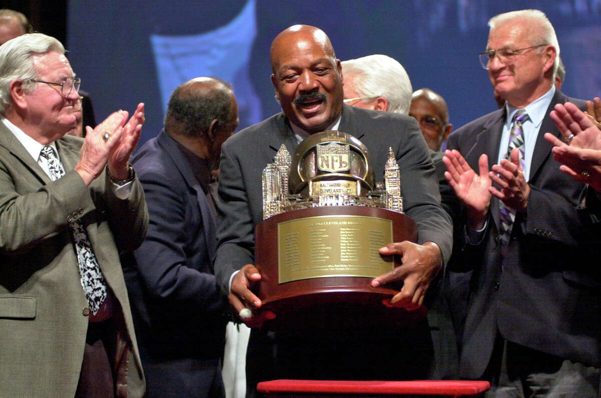 7. Jim BrownHome state: Georgia Career rushing yards: 12,312 Career rushing TDs: 106 College: Syracuse "On the shortlist of greatest running backs in NFL history, Brown is one of four players to win at least three MVP awards. He led the Browns to a win over the Colts in the 1964 NFL Championship Game and was an eight-time First-Team All-Pro selection. He was inducted to the Pro Football Hall of Fame in 1971 and the College Football Hall of Fame in 1995. He is also a member of the National Lacrosse Hall of Fame after a decorated college career." - pointafter.com