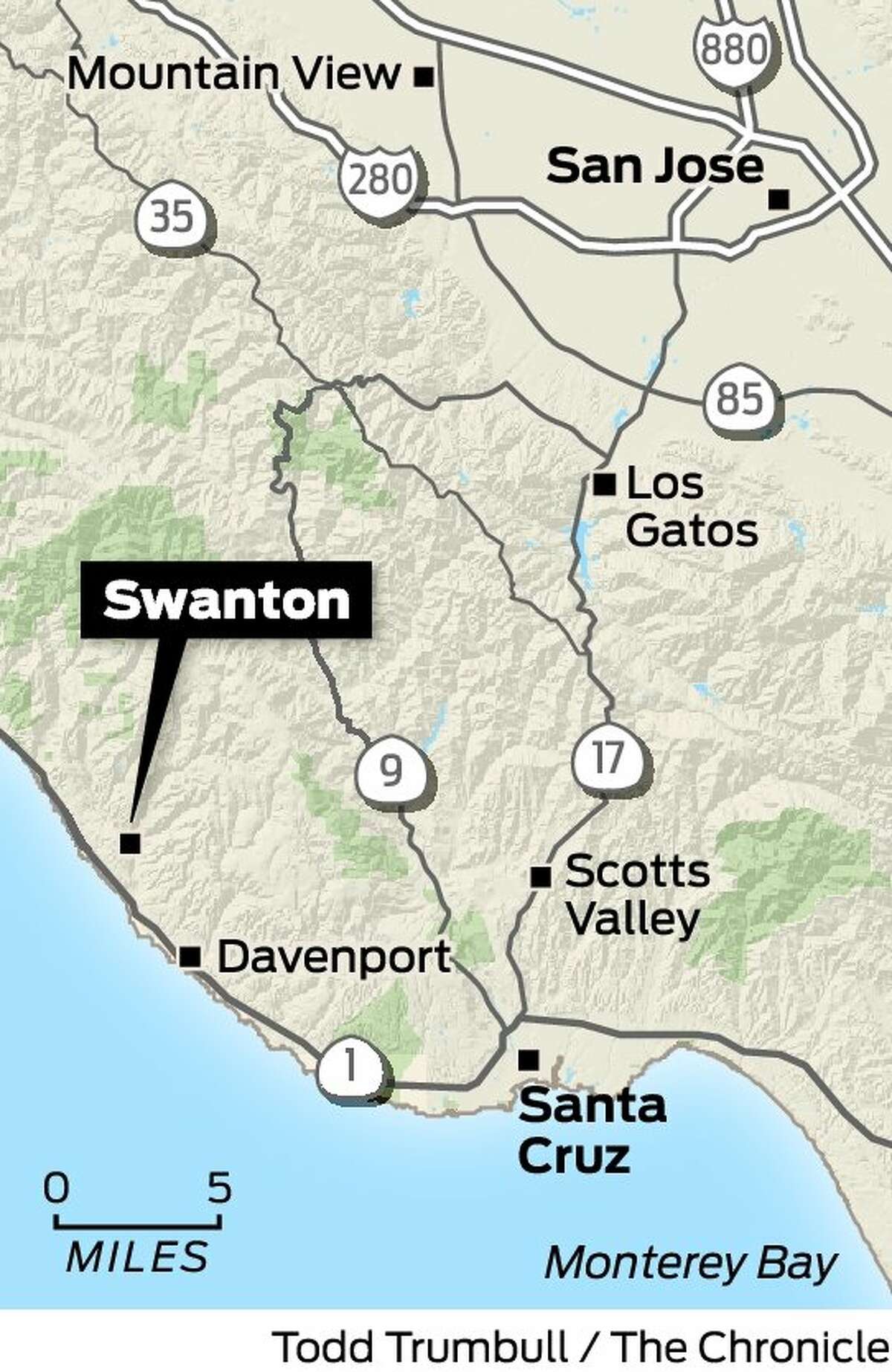 Diminutive Swanton Pacific railway loaded with local lore