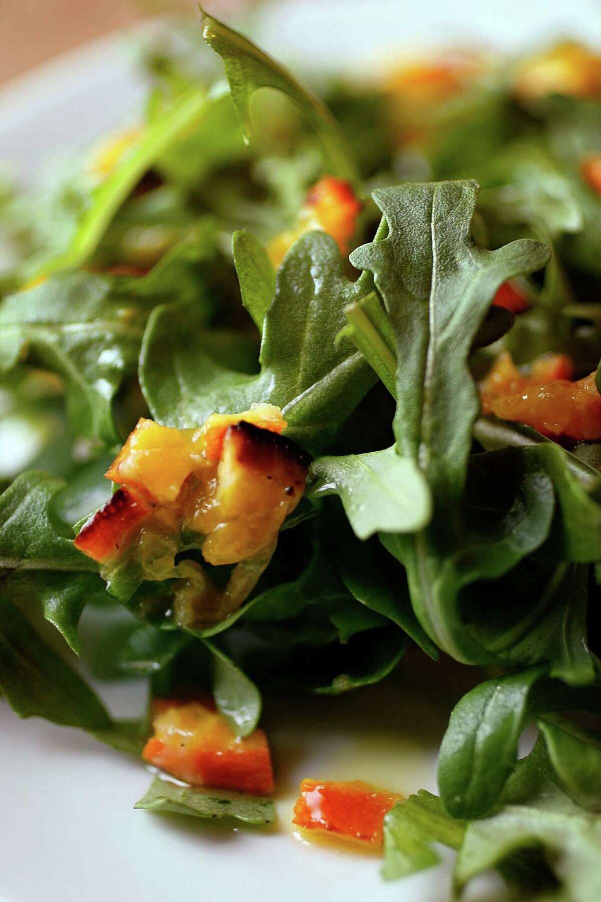 Recipe: Broiled Clementine & Mizuna Salad