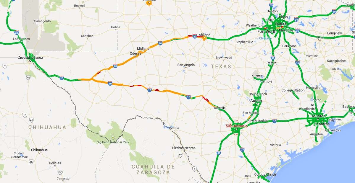 'Treacherous' road conditions in Hill Country and West Texas cause