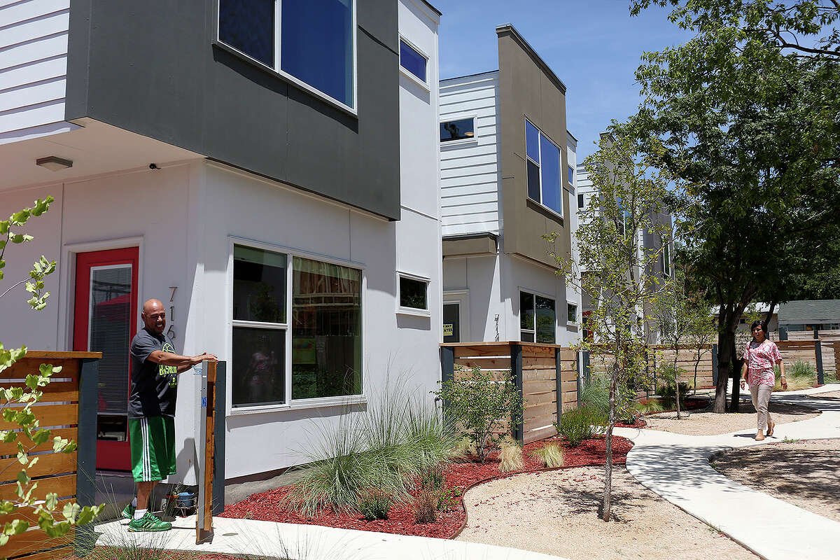 Many Dignowity Hill residents feel the boxy design of Terramark’s townhomes doesn’t fit with the historic feel of the neighborhood.