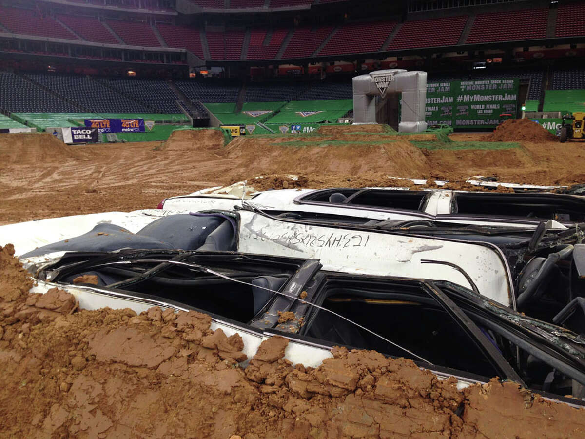 Monster trucks invade NRG Stadium for the next month