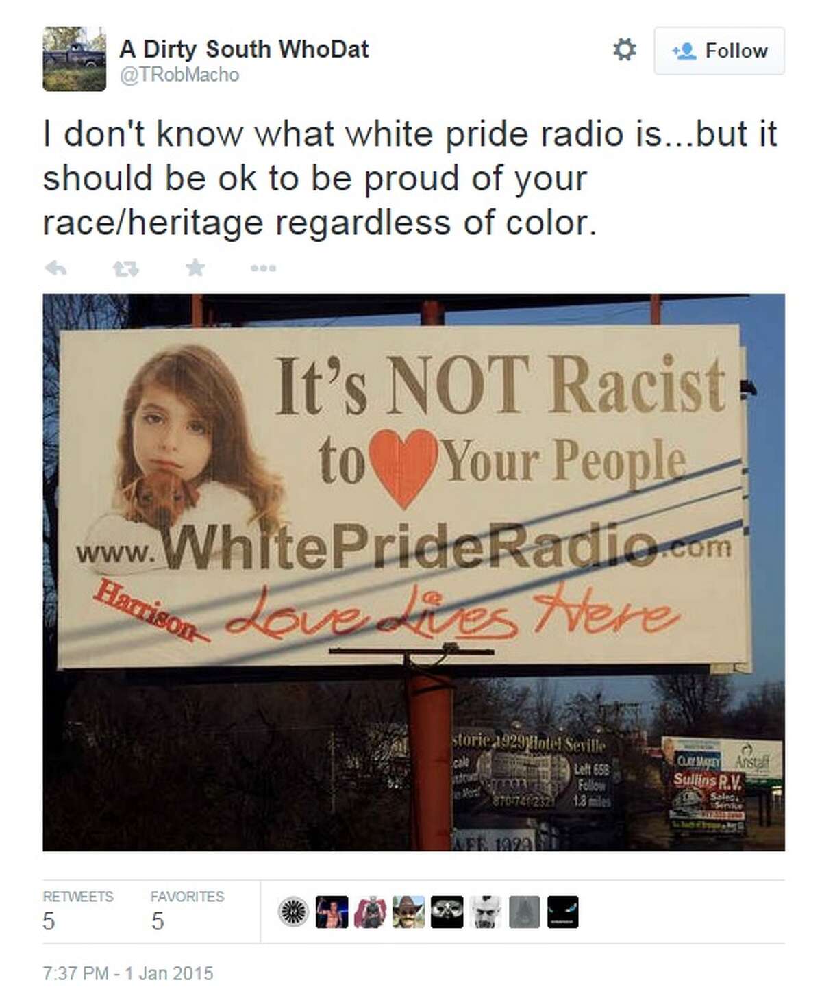 Arkansas billboard promotes white pride radio, KKK leader claims it's