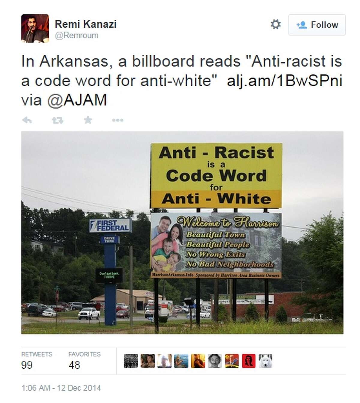 Arkansas billboard promotes white pride radio, KKK leader claims it's ...