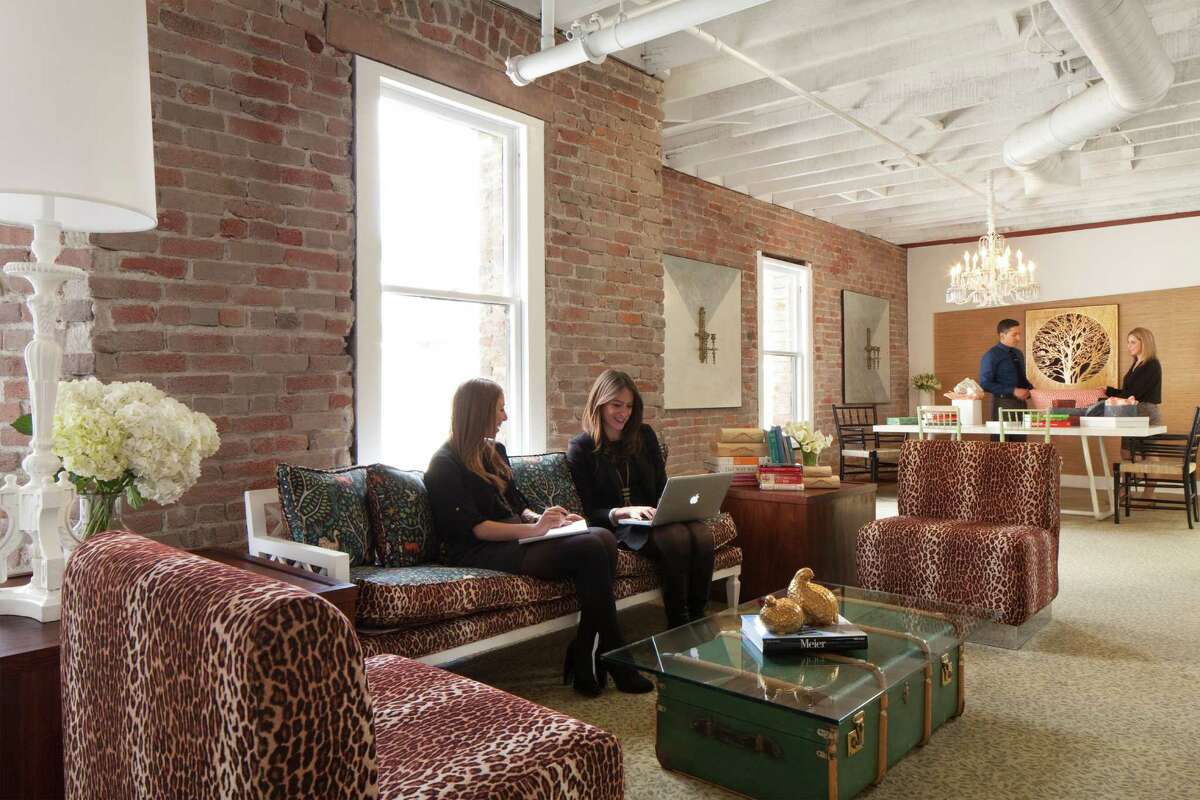Grow Marketing’s office combines elegance with salvaged materials for an electic and cozy work environment.