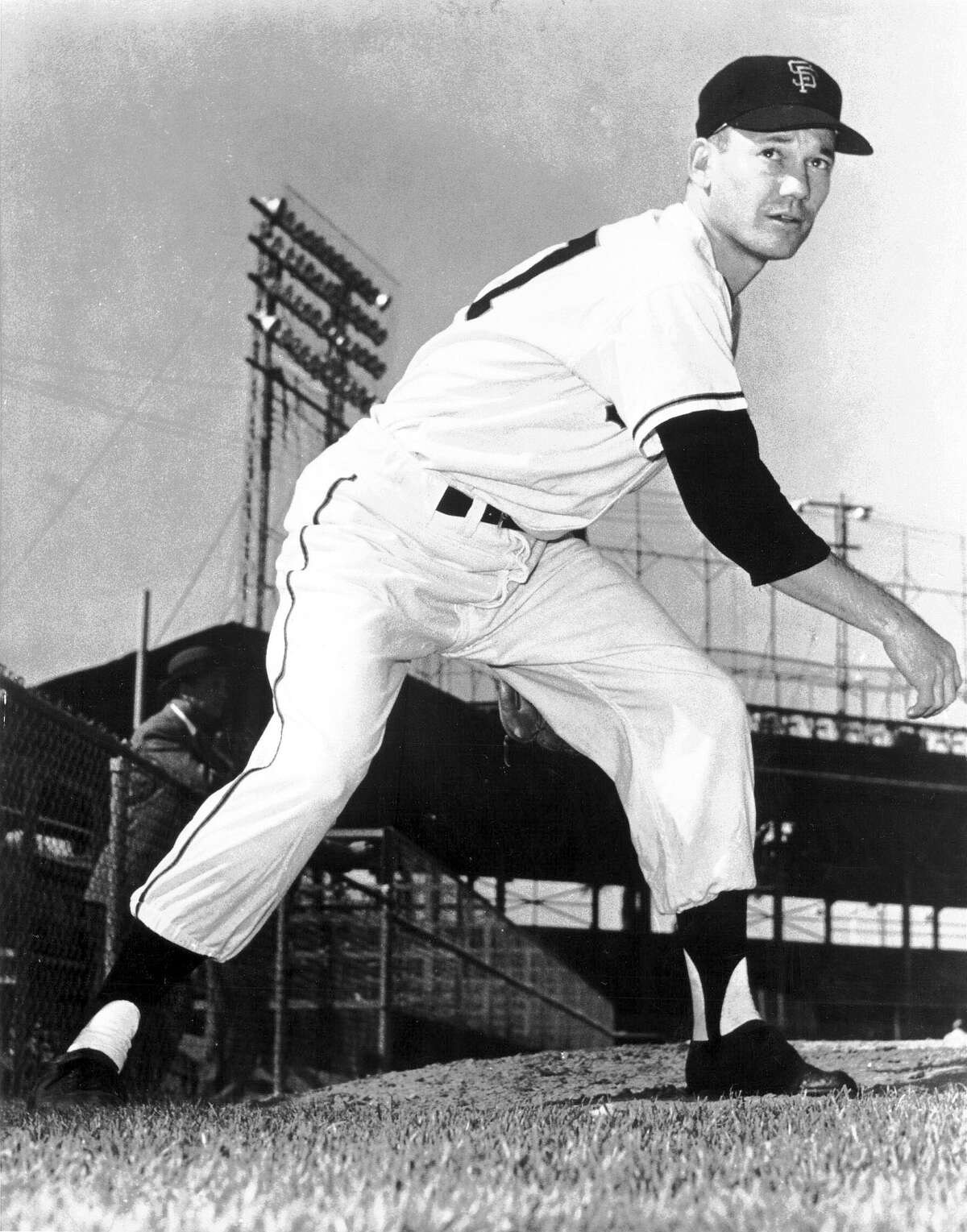 Stu Miller had 154 career saves, leading the National League and American League in one season each. He pitched for the Giants from 1957 to 1962 and won a World Series with the Orioles in 1966.