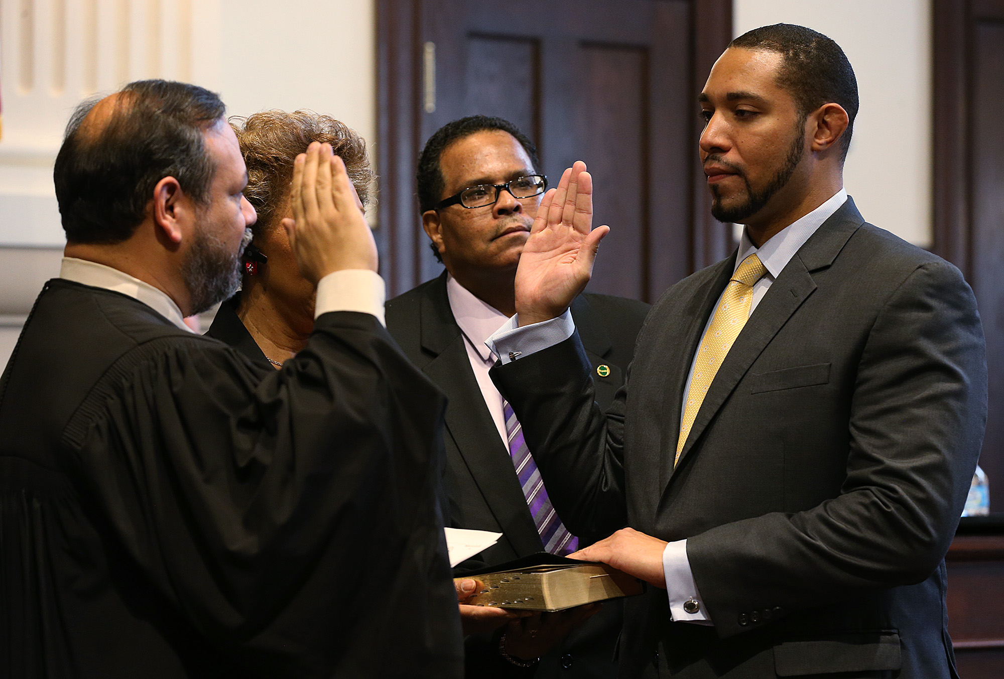 Appoint Officials Newly elected official makes history with swearing in