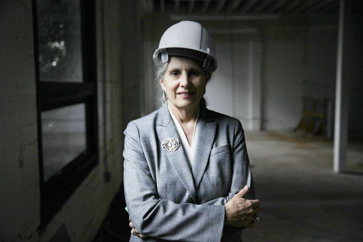 Dr. Gloria Duffy, president and CEO, The Commonwealth Club, stands in 101 The Embarcadero, which is the site planned for the new headquarters of The Commonwealth Club on Tuesday, January 6, 2015 in San Francisco, Calif.