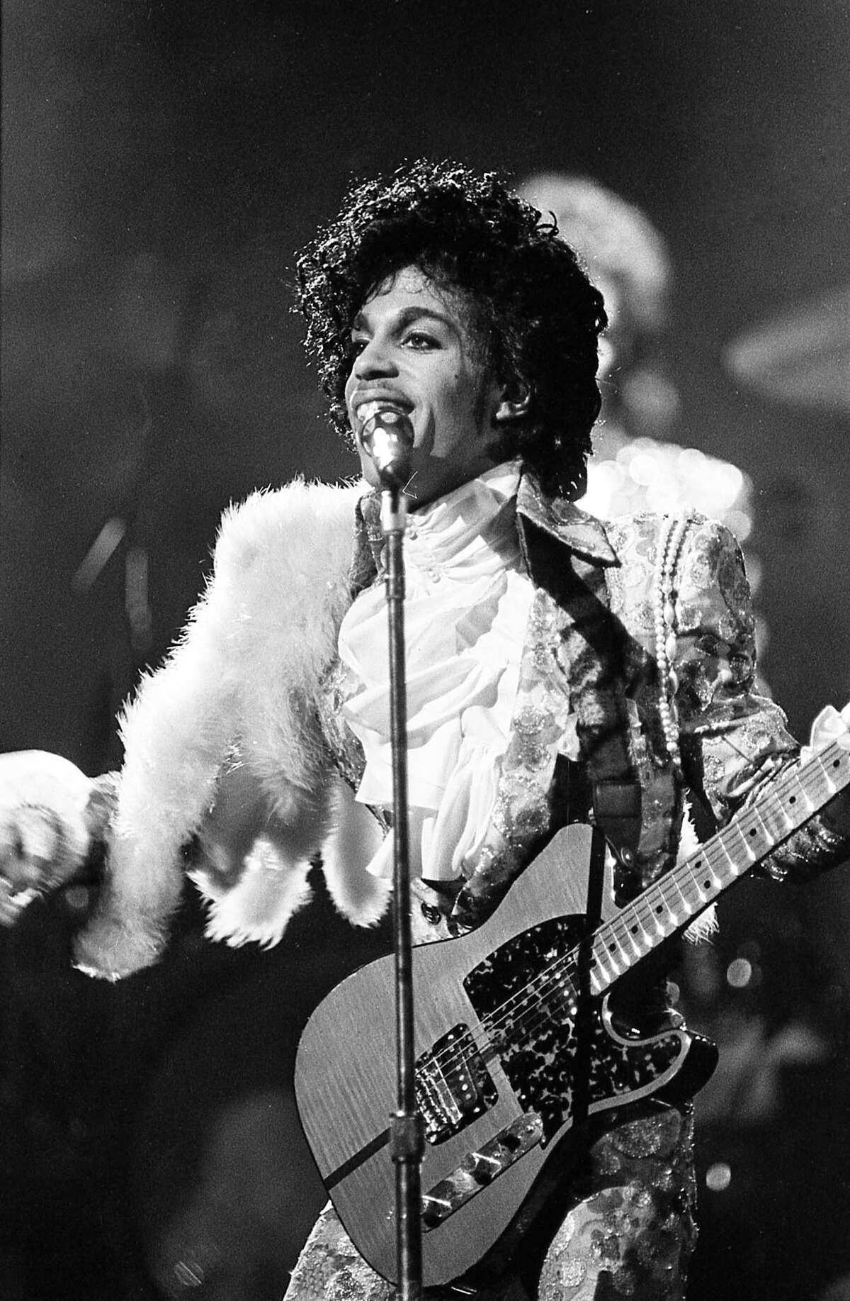 Prince performs at the Summit, Jan. 10, 1985.