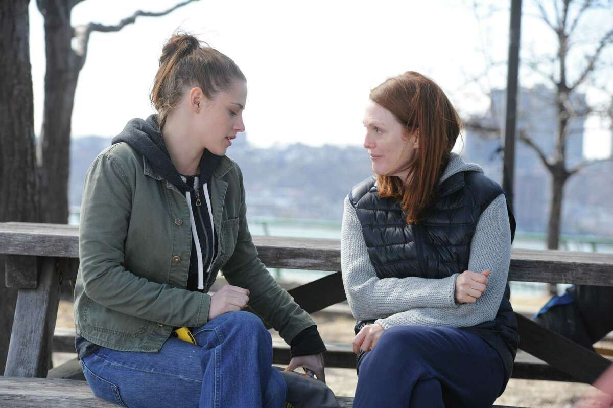 Lydia (Kristen Stewart) and her mother Alice (Julianne Moore) cope with a health crisis in “Still Alice.” Moore is up for a best actress Oscar for this role.