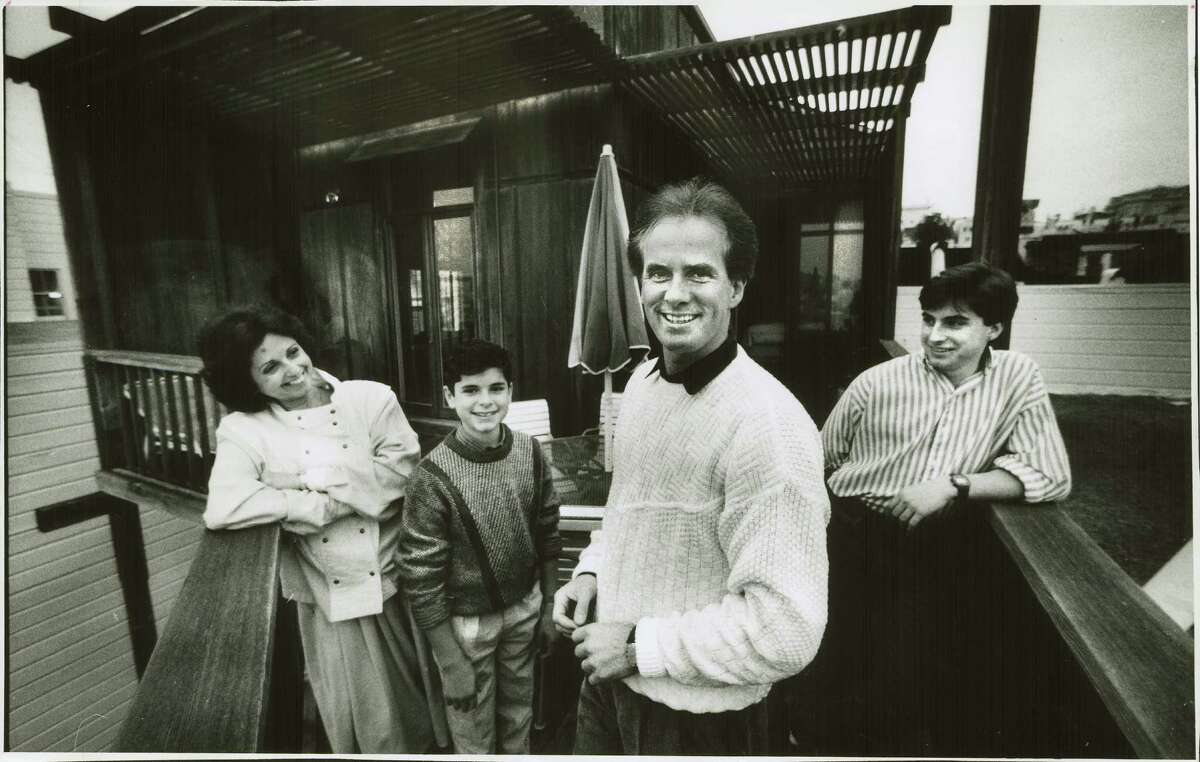 Helgi Tomasson with his family at his new home in 1985 after taking the helm at San Francisco Ballet.