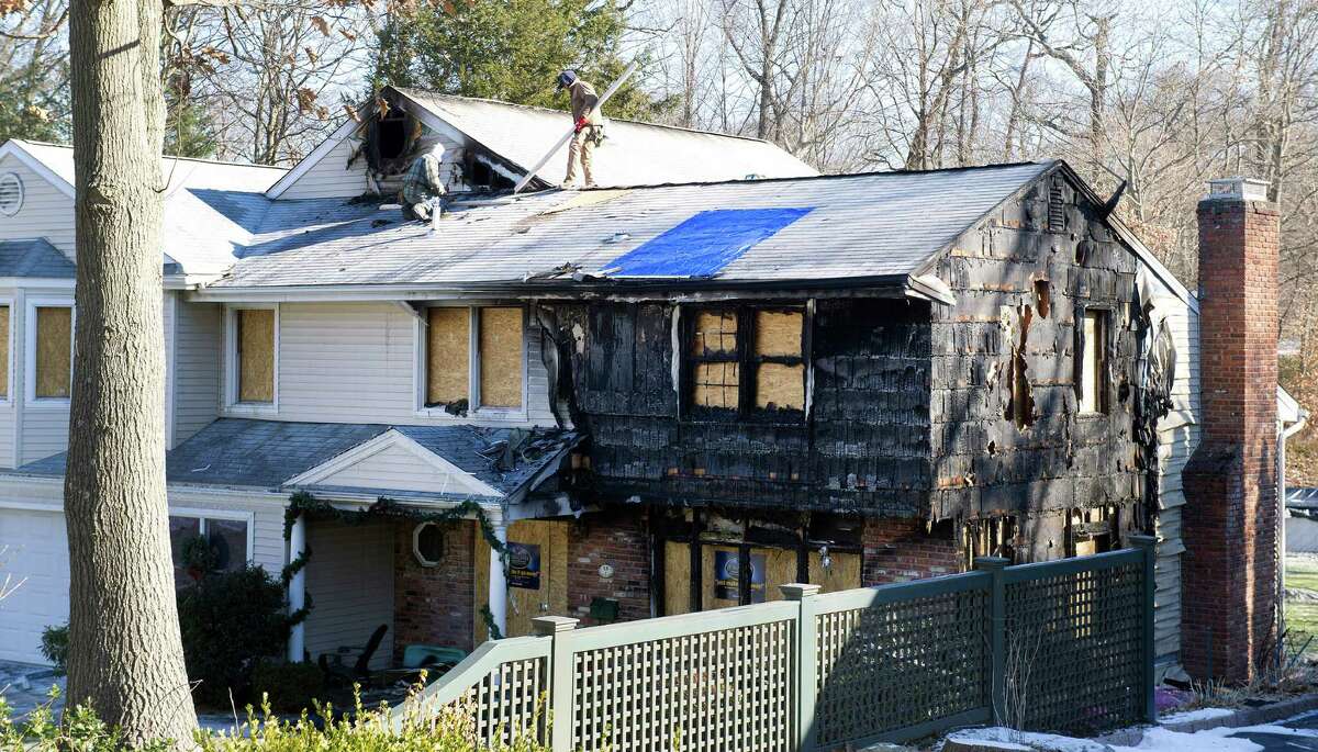 31 Rolling Wood Drive in Stamford, Conn., on Thursday, January 8, 2015, where a fire Wednesday night caused damage but no injuries.