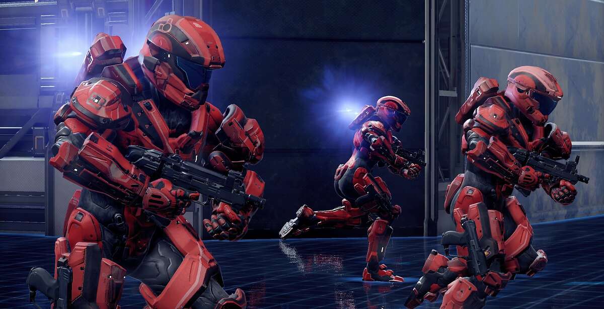 This photo provided by Microsoft shows a scene from the video game, "Halo 5." (AP Photo/Microsoft)
