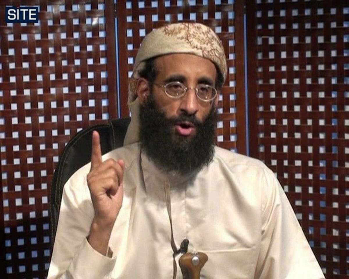 The preacher A file picture released by the SITE Intelligence Group on September 26, 2010 shows US-Yemeni radical Anwar al-Awlaki speaking during a video lecture at an unknown location. Al-Awlaki died after a missile shot from a drone struck the building he was in in 2011.