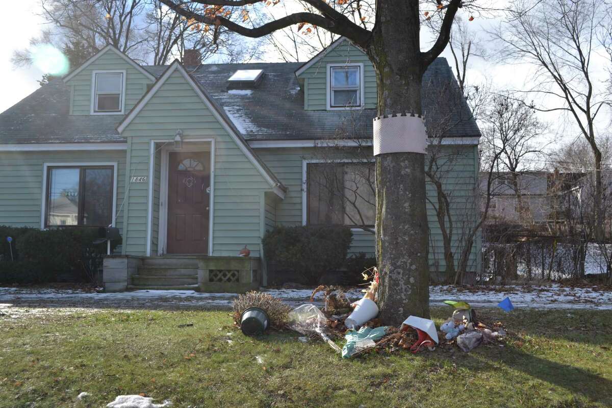 Oct. 8, 2014 a family of four was found dead in their 1846 Western Ave. home. The home has since been cleared of evidence, police said. (Keshia Clukey/ Times Union)
