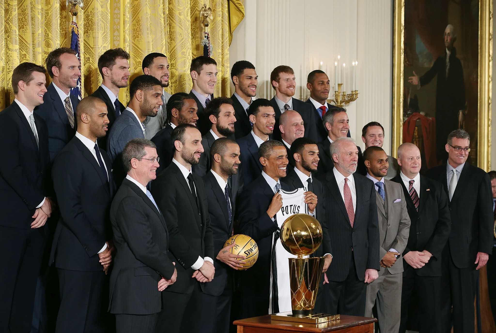 Spurs meet Obama in the White House