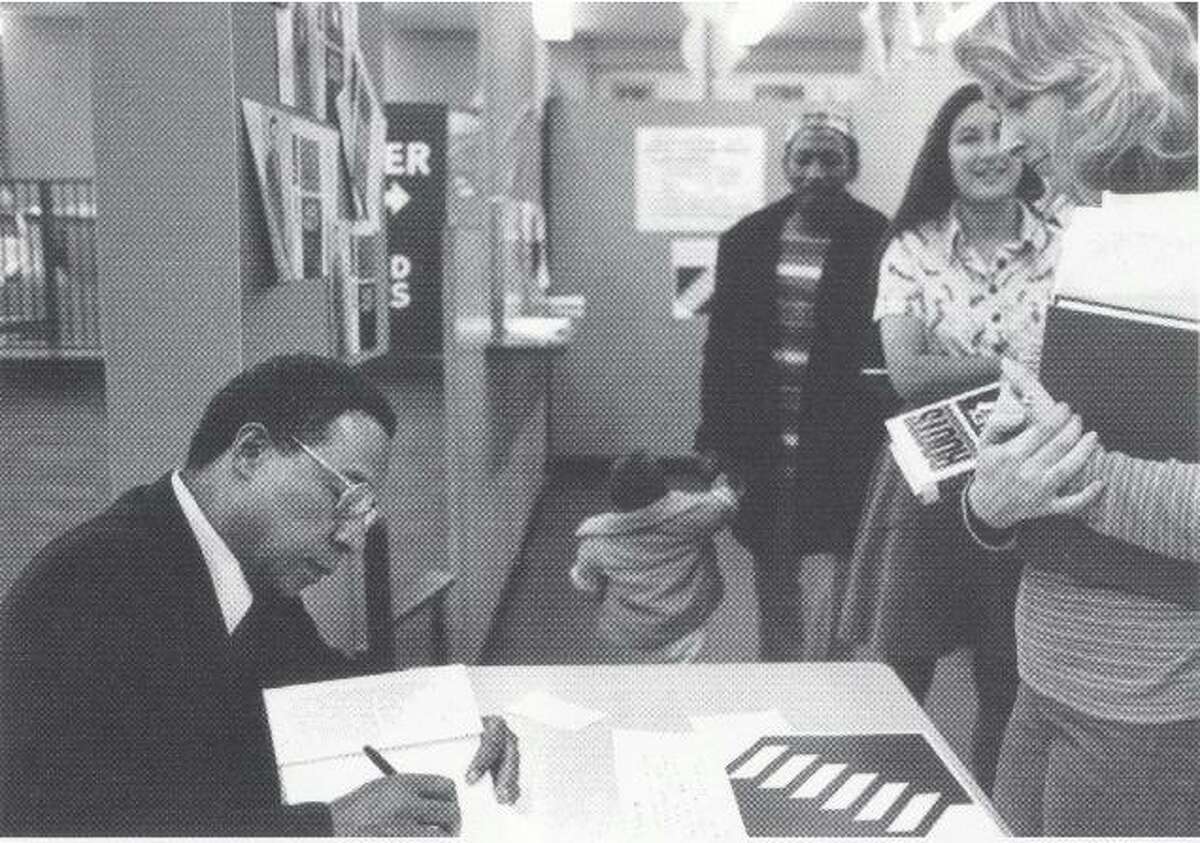 Alex Haley, author of Roots, at a University Book Store signing in 1977.