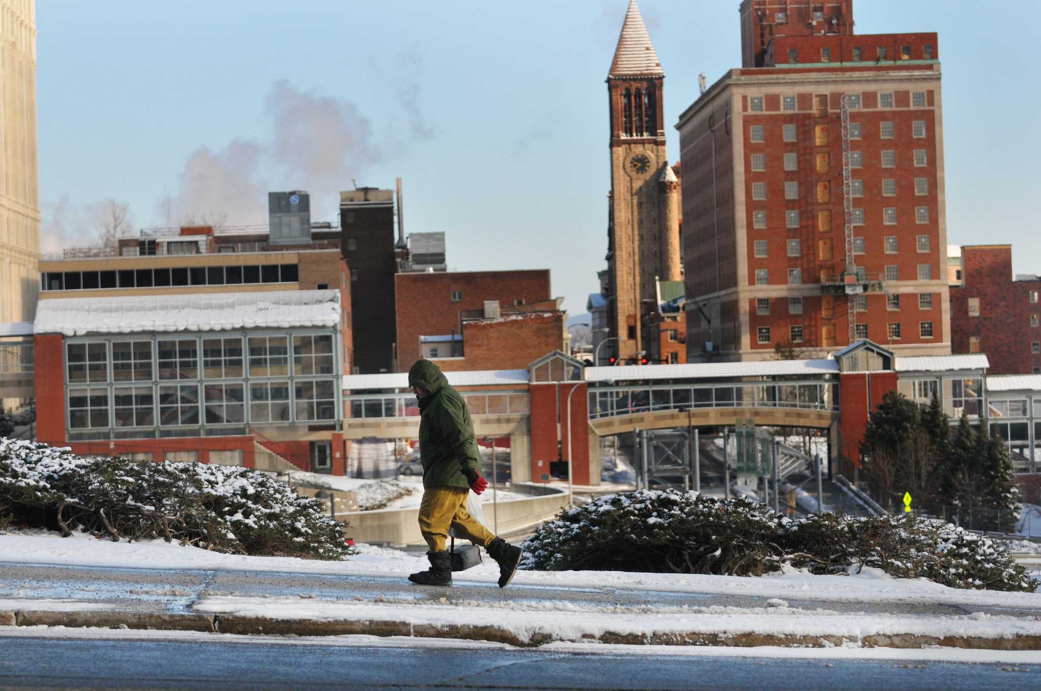 A chilly day -- and wind, too