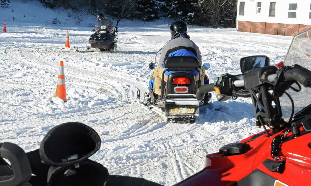 The state Office of Parks, Recreation and Historic Preservation is ended plans to to use a gun range at its Rensselaerville training area. In this photo, State Police learn snowmobile operation and safety training at the NYS Park Police Training Academy on Tuesday, Jan. 13, 2015 in Rensselaerville, N.Y. The training is to keep snowmobile trails in New York State safe.  (Lori Van Buren / Times Union)