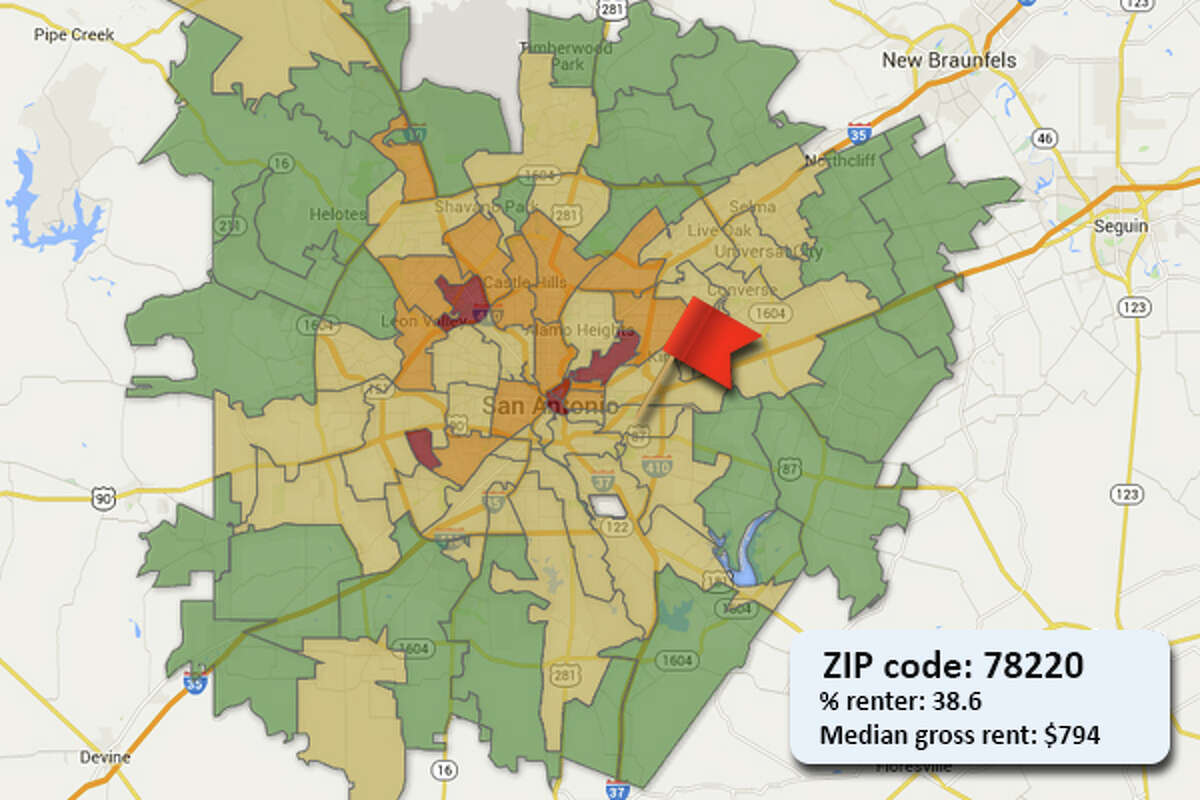 Map: Where people are renting in San Antonio