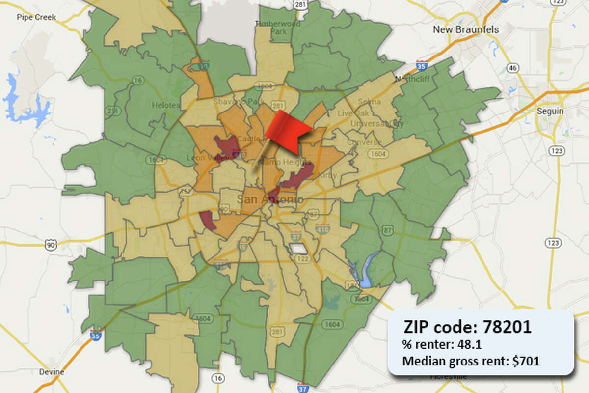 Map: Where people are renting in San Antonio