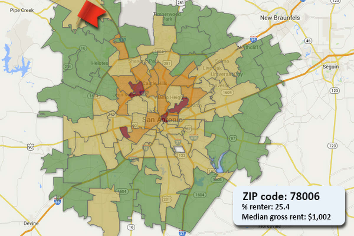 Zip Code Map Of San Antonio Texas Map