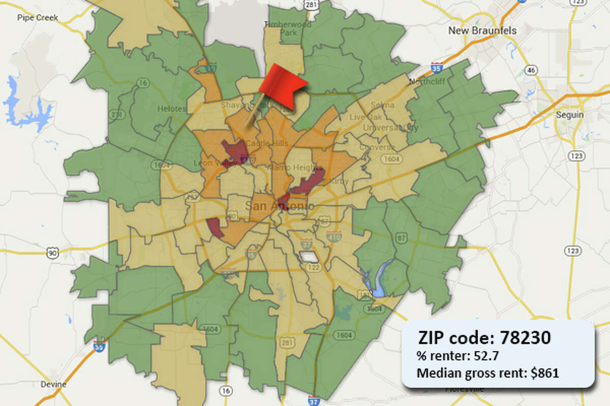 Map: Where people are renting in San Antonio