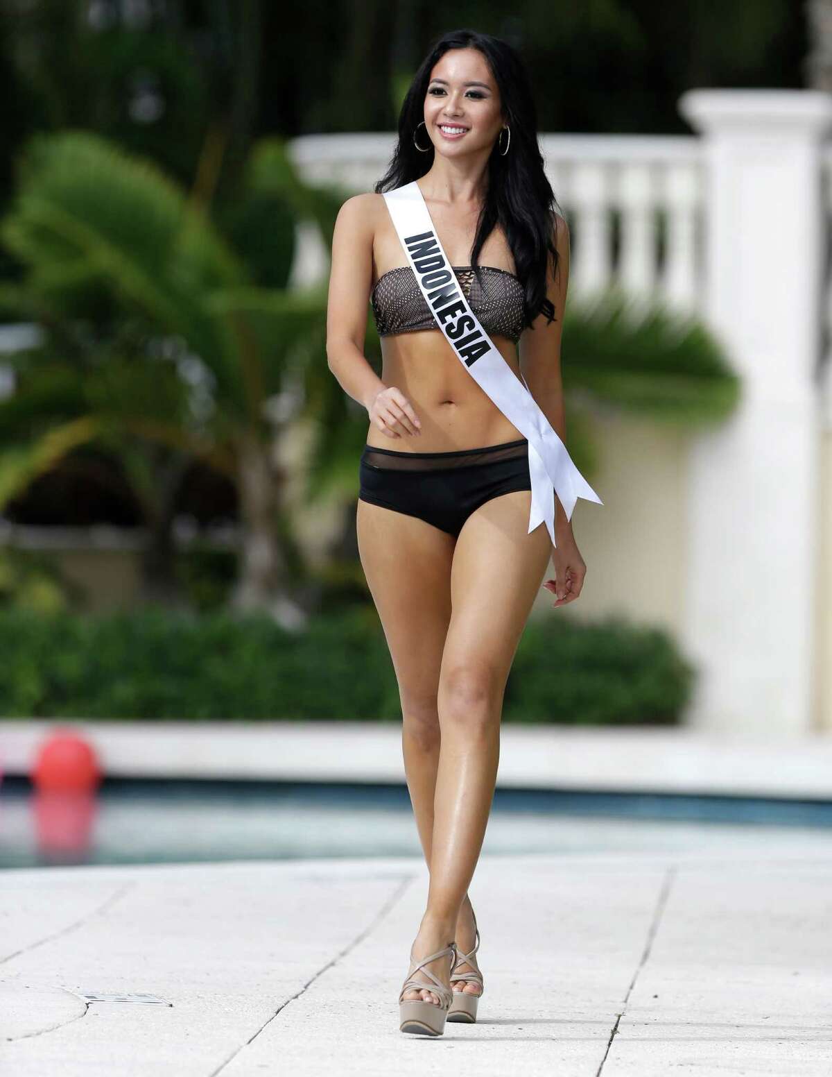 Miss Universe contestant Elvira Devinamira, of Indonesia